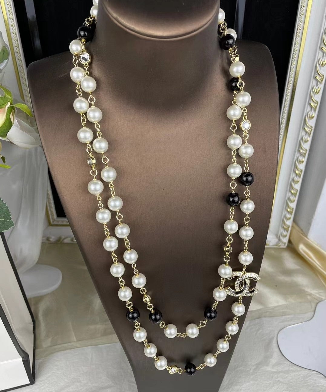 18K  Chanel 23S Long Pearls Necklace