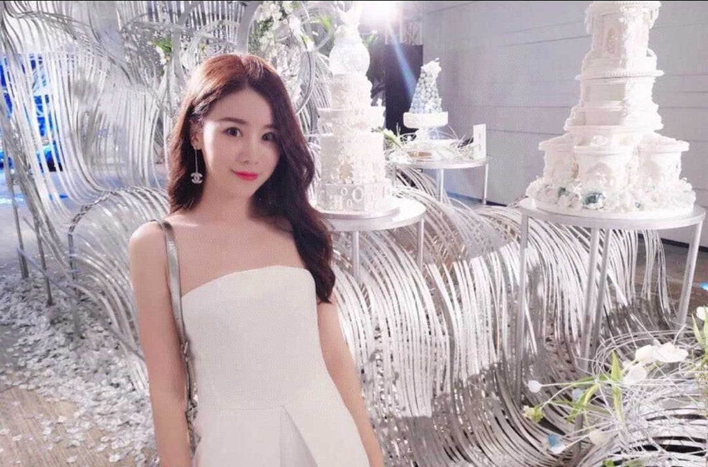 18K  Chanel Long Crystals Earrings