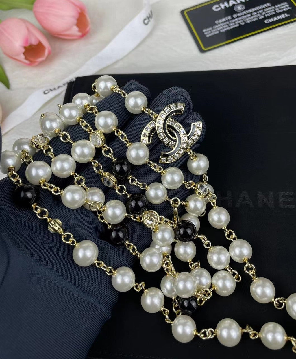 18K  Chanel 23S Long Pearls Necklace